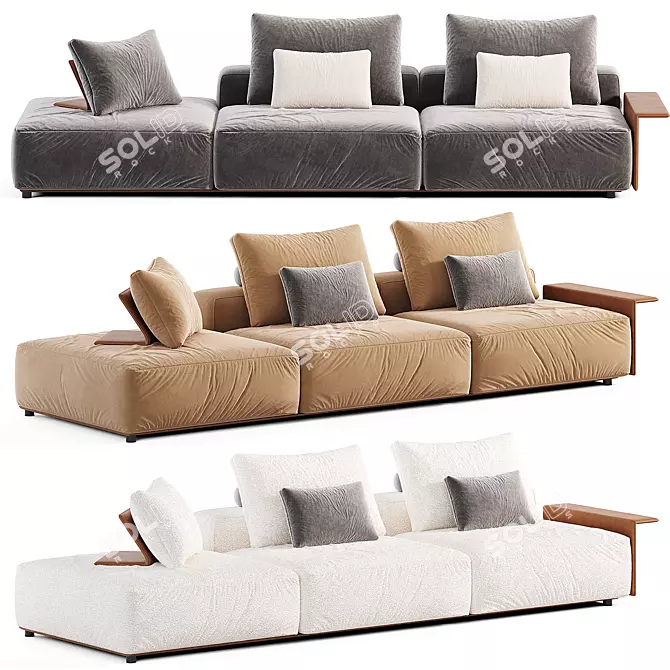 Poliform WESTSIDE SOFT Sofa 3D model image 3