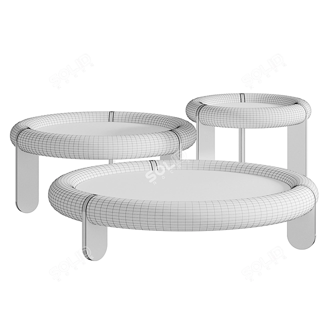 Modern Minimalist Madou Coffee Table 3D model image 5