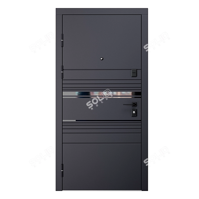 Sunset Metal Entry Door Kit 3D model image 2