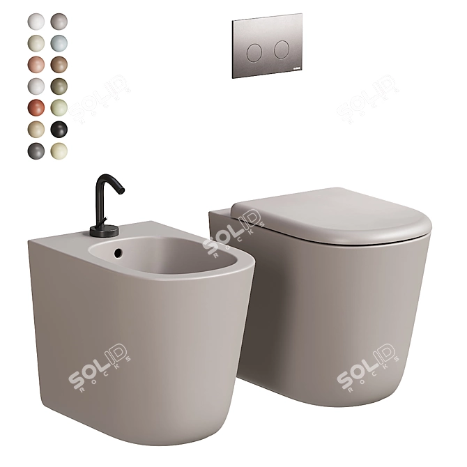 Elegant Ceramica Globo Lalita Set 3D model image 1