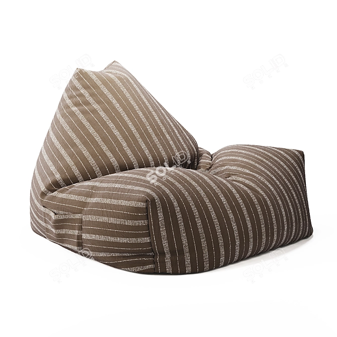 Zara Home Pouf Trio 3D model image 4