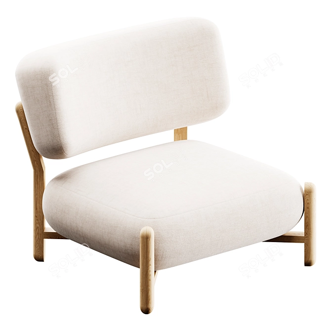 Elegant FO Armchair | Кресло 3D model image 1