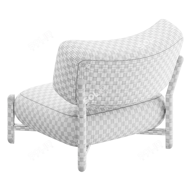 Elegant FO Armchair | Кресло 3D model image 4