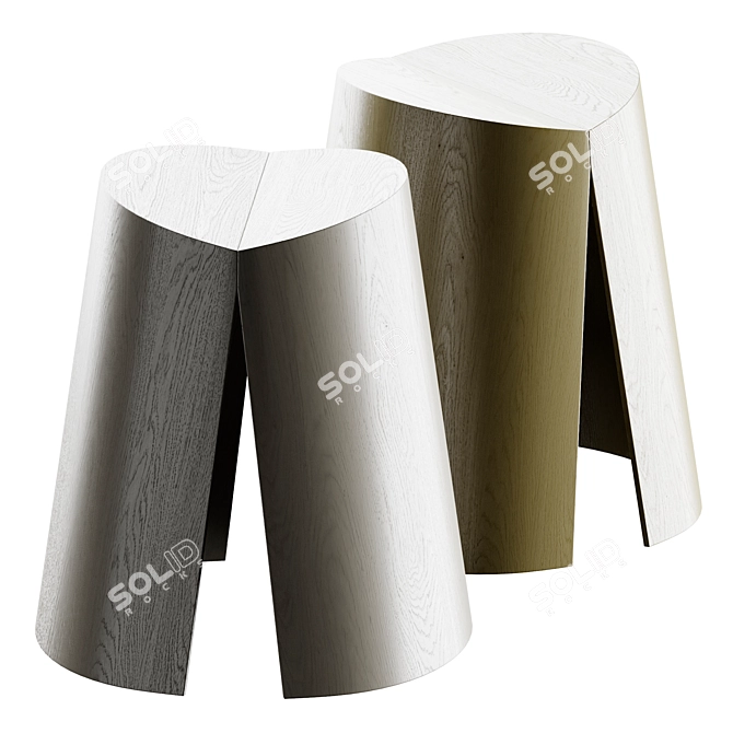 Zilio A&C AX Stool 3D model image 1