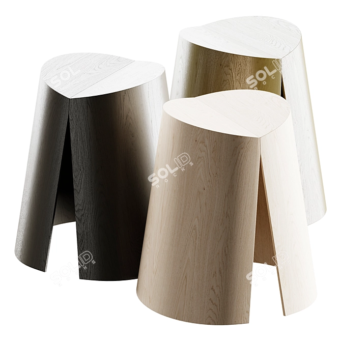 Zilio A&C AX Stool 3D model image 2