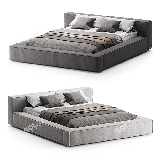 Luxury Sensation Bed Model 3D model image 1