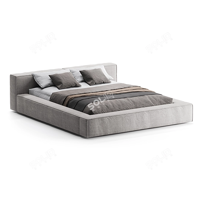 Luxury Sensation Bed Model 3D model image 2