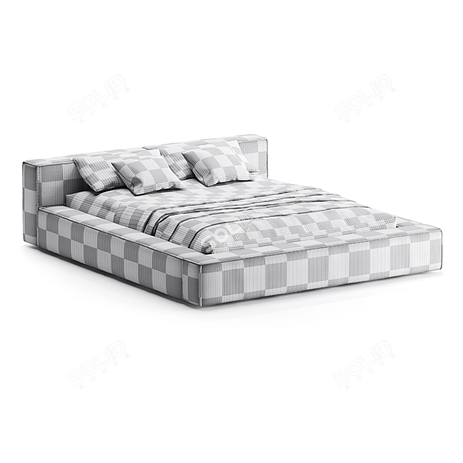 Luxury Sensation Bed Model 3D model image 5