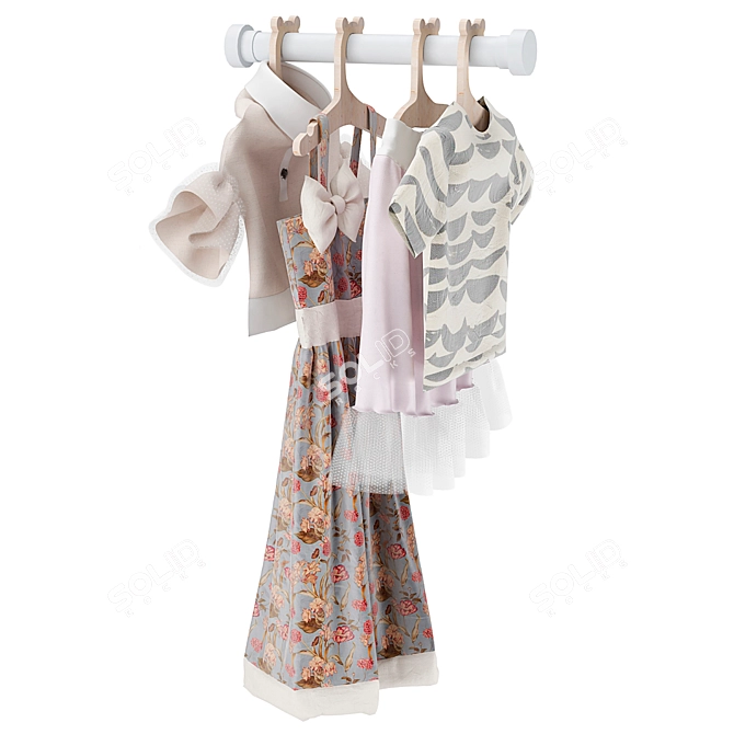 Customizable Wardrobe Presti Lagiri 3D model image 7