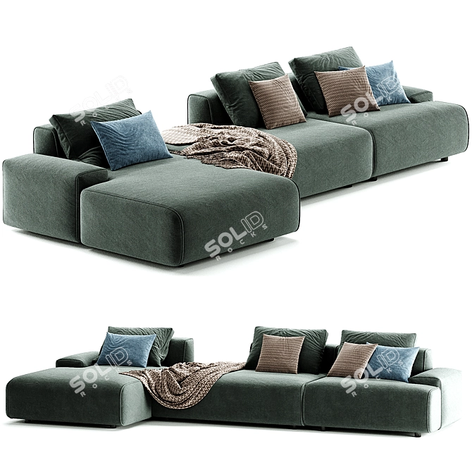 Reni Sleeper Sofa Modern Design 3D model image 3
