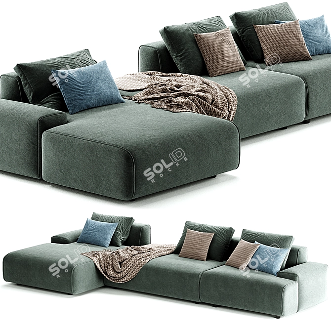 Reni Sleeper Sofa Modern Design 3D model image 5