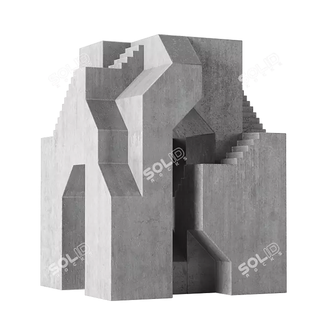 Concrete Sculpture Replica by UMEMOTO 3D model image 1