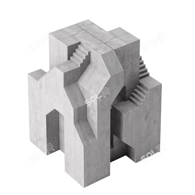 Concrete Sculpture Replica by UMEMOTO 3D model image 4