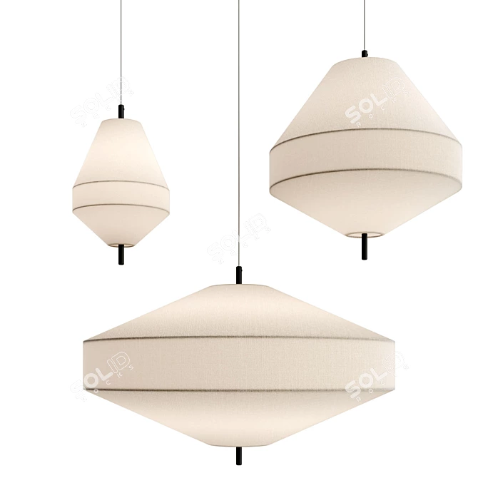 Elegant Solara Lighting Collection 3D model image 1