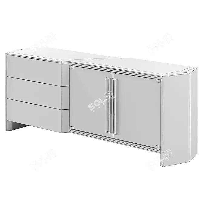 Luxxu Algerone Sideboard in 3D 3D model image 4