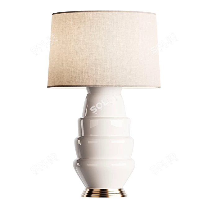 Elegant Vivien Table Lamp: Thomaslavin 3D model image 1