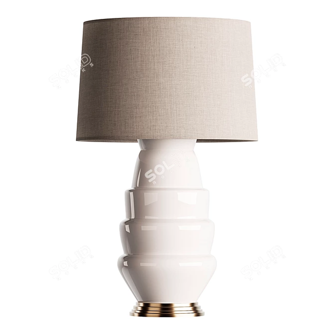 Elegant Vivien Table Lamp: Thomaslavin 3D model image 2