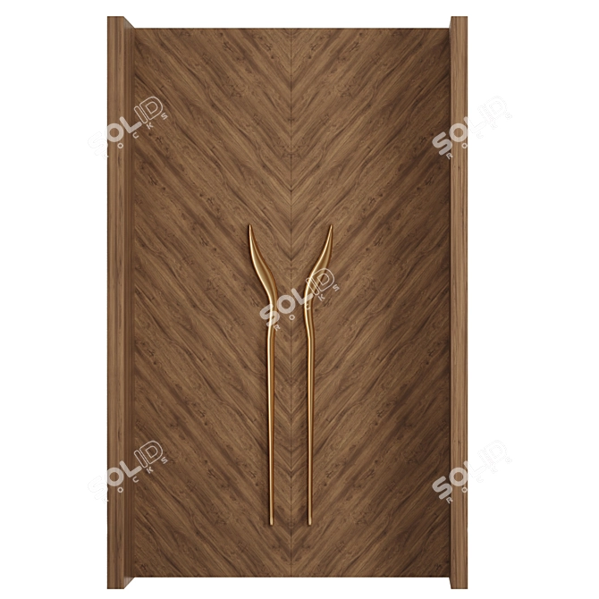 Modern Door Set 2016 Version 3D model image 2