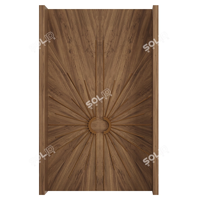 Modern Door Set 2016 Version 3D model image 3