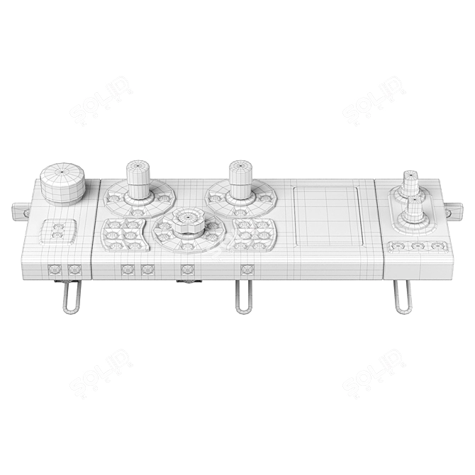 Remote Panel Height-Adjustable Operation Table 3D model image 4