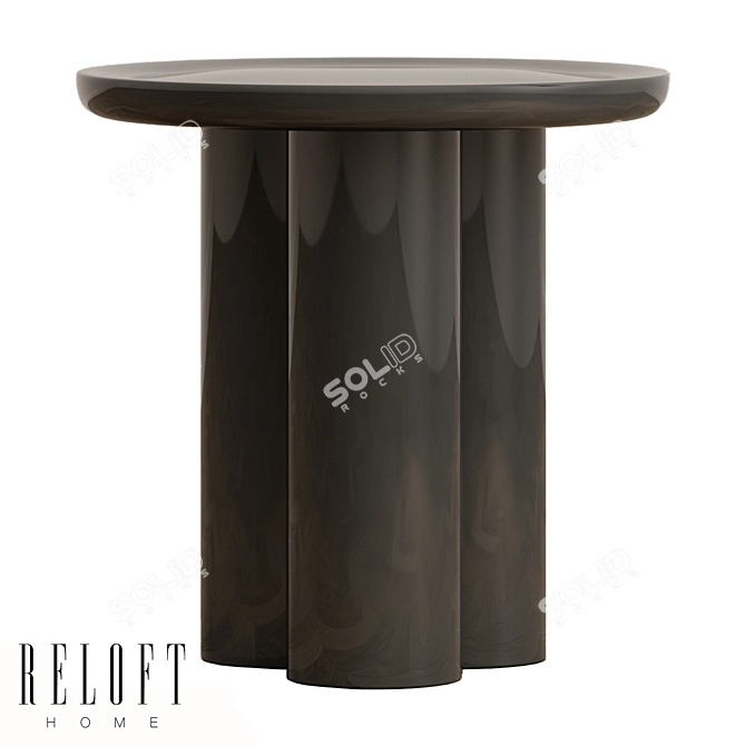 CANDY Side Table with Wooden Legs 3D model image 5