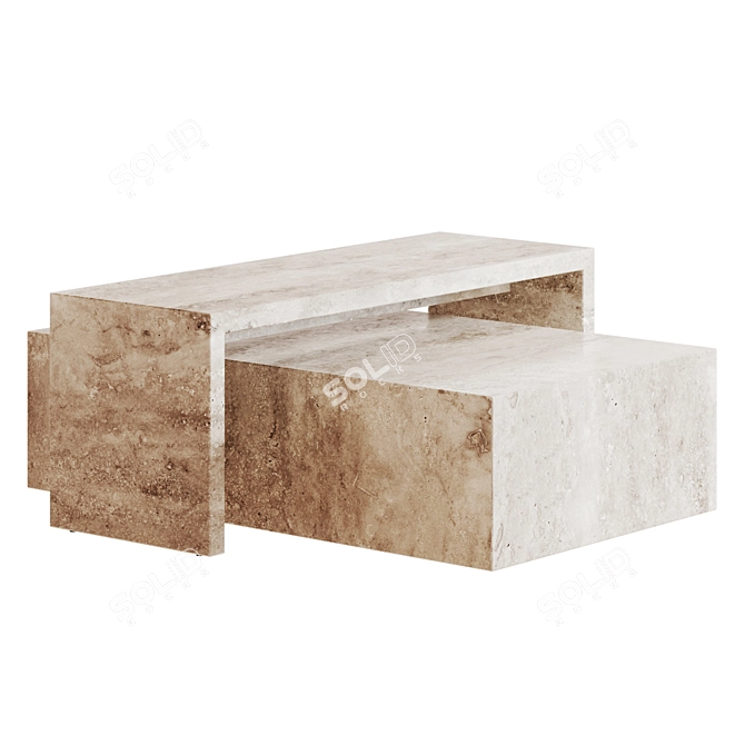 Norm Architect Plinth Coffee Table 3D model image 5