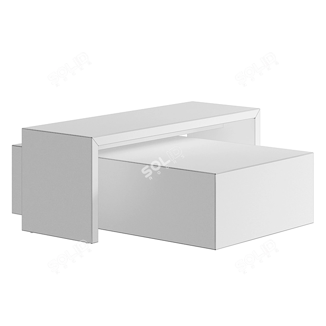 Norm Architect Plinth Coffee Table 3D model image 7