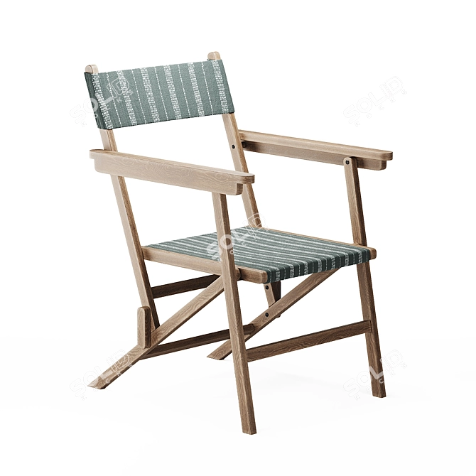 Folding Linen Chair by Zara Home 3D model image 7