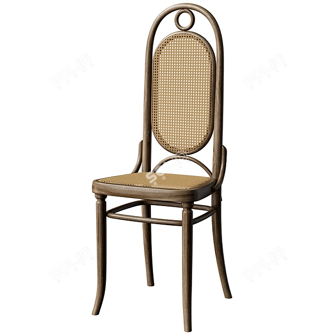 Vintage Thonet Model 17 Royalty 3D model image 1