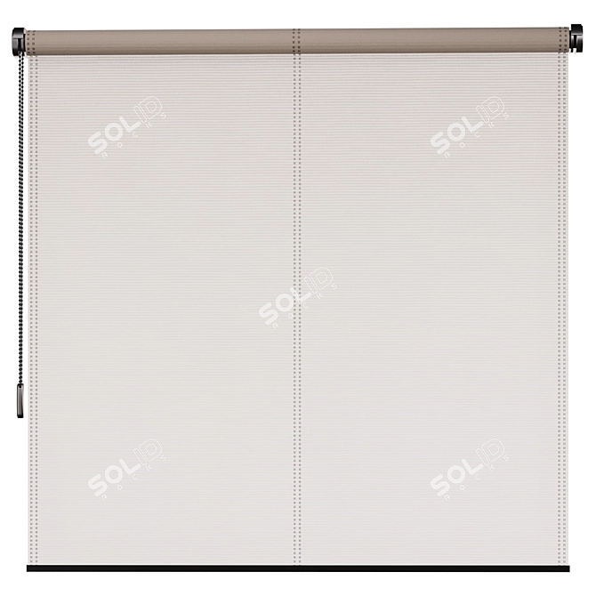 Versatile Roller Blinds Set 10 3D model image 2