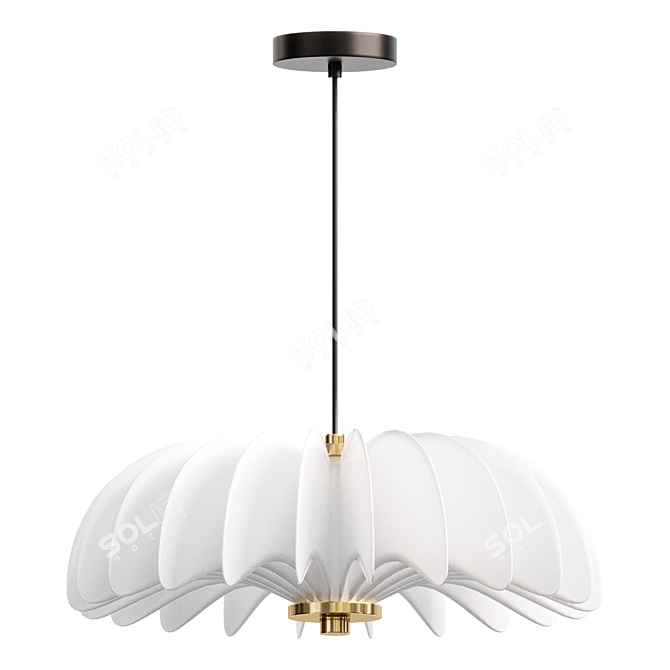 Elegance in Motion Pendant Lamp 3D model image 2