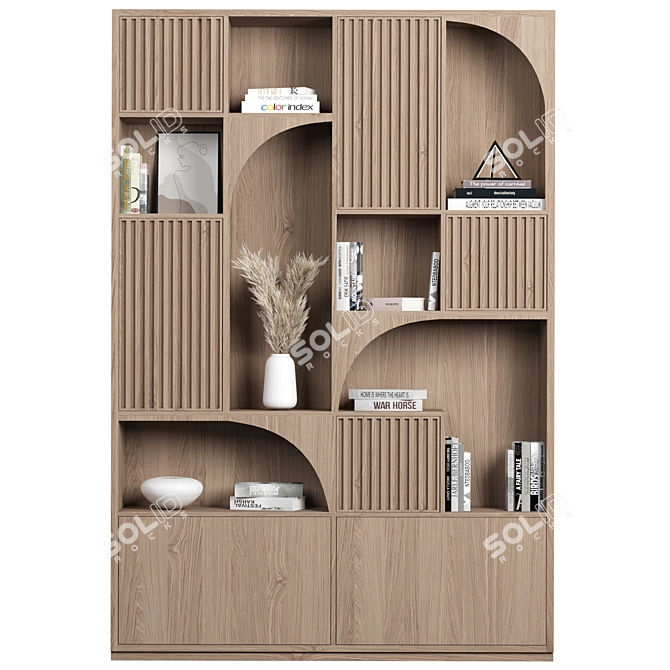 150 High-Quality Rack & Bookcase 3D model image 1