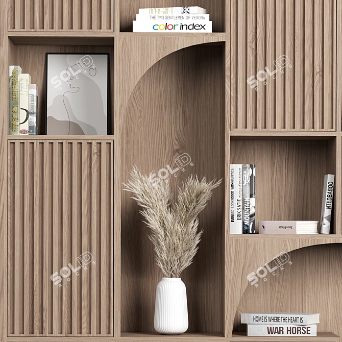 150 High-Quality Rack & Bookcase 3D model image 3