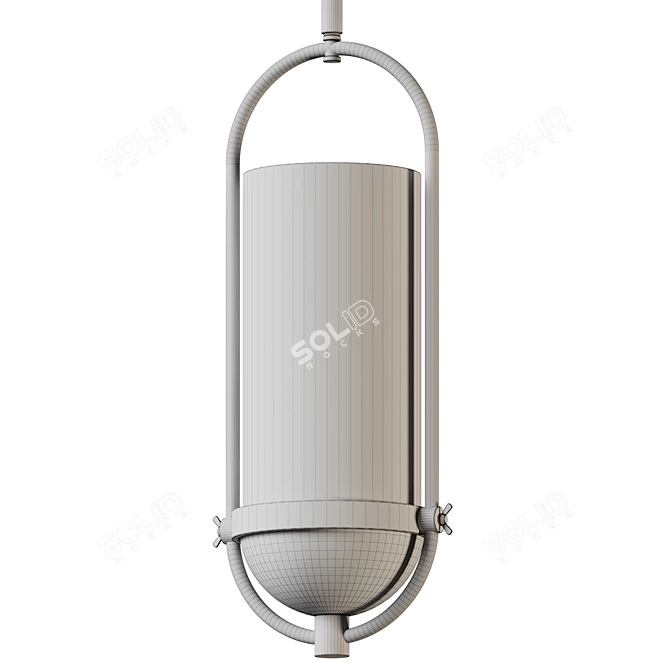 Modern Vintage Outdoor Wall Sconce 3D model image 3