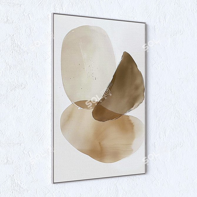 Modern Wall Art Set 3DSMax 3D model image 3