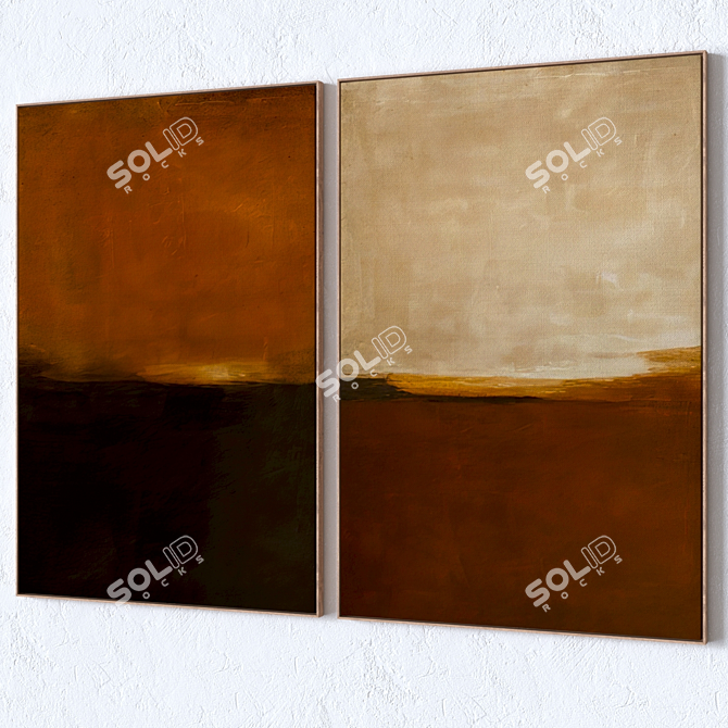 Modern Wall Art Set 3dsMax 3D model image 3