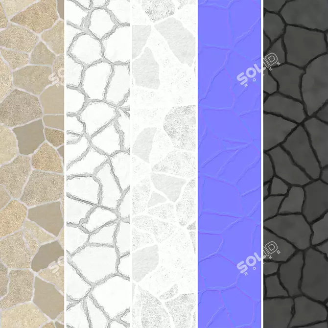 Wild Stone Texture Cladding Pack 3D model image 3