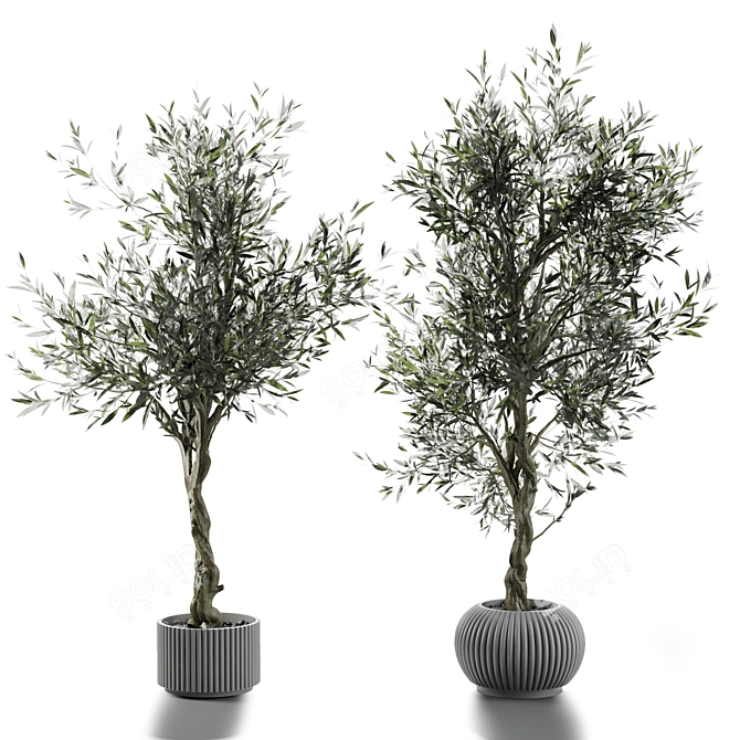 Artificial Branches in Vases 3D model image 1