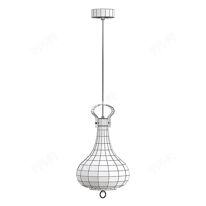 Elegant Modern Ceiling Pendant Light 3D model image 2
