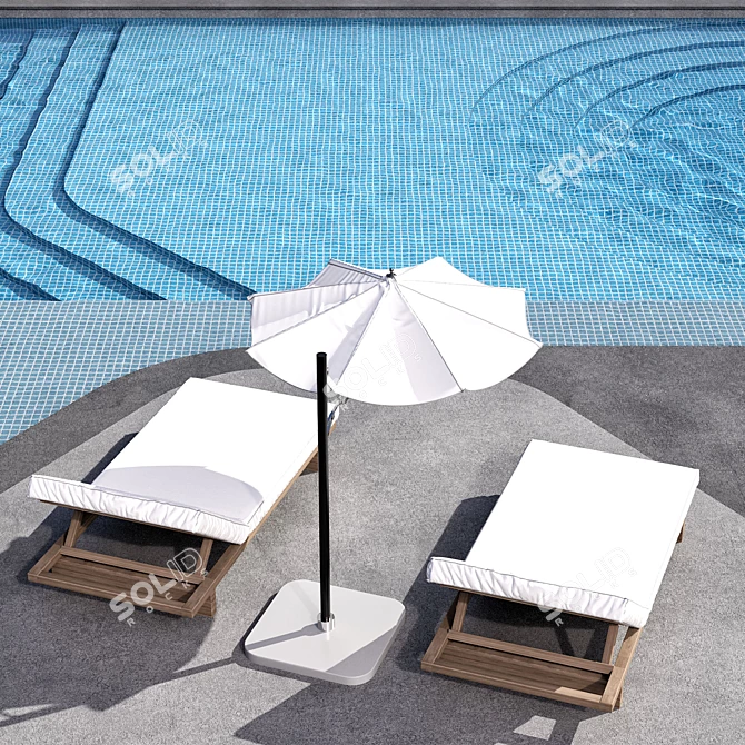 Swimming Pool Model No.115 3D model image 5