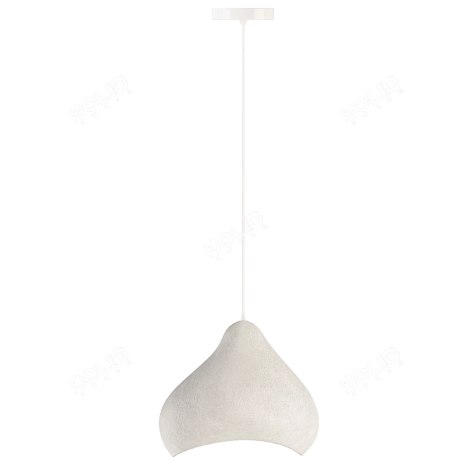 Japanese-Inspired Pendant Light 3D model image 3