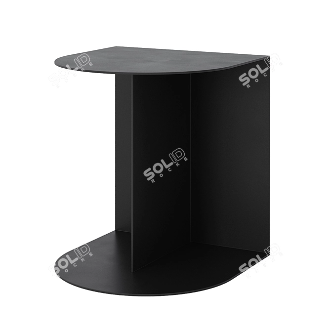 Modern Black Forrest Side Table 3D model image 1