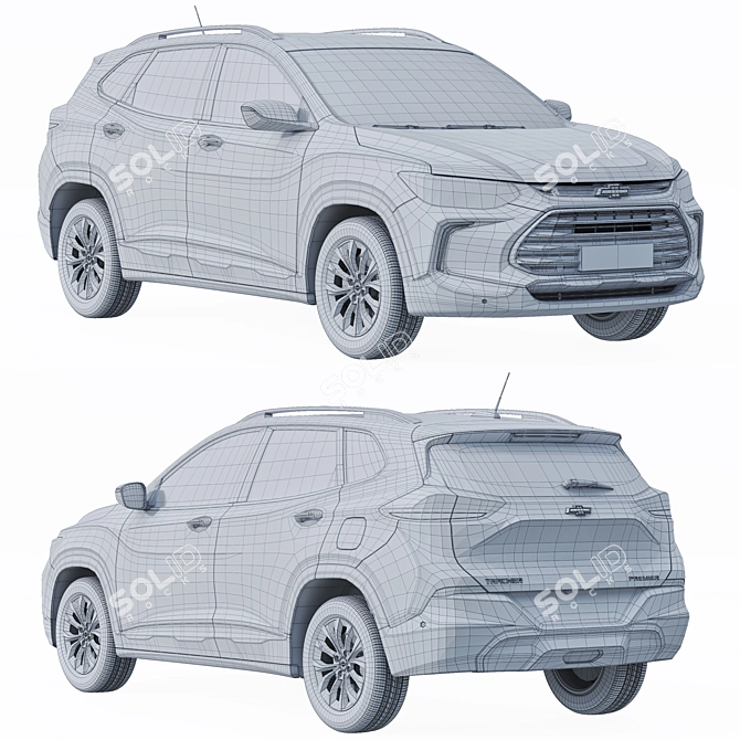 Chevrolet Tracker 2 3D Model 3D model image 3