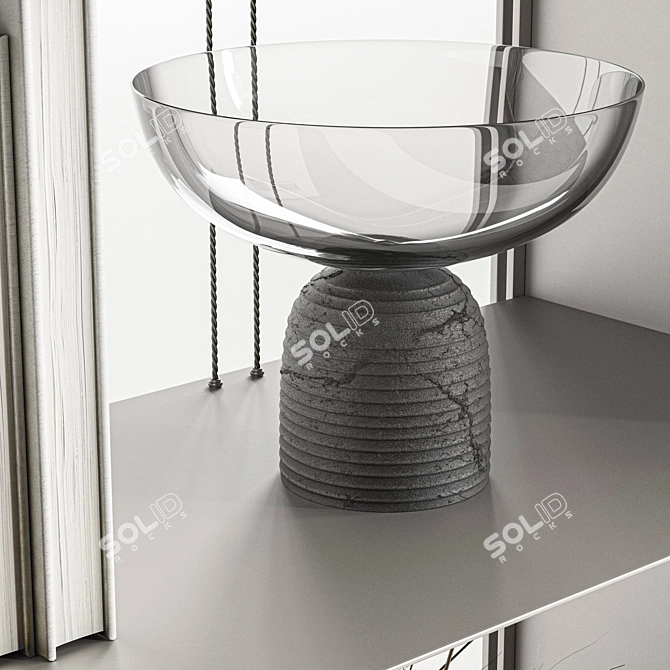 Mirrored Shelf Accessory Set 3D model image 6