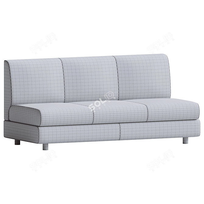 Matrix Series Three-Seater Section Sofa 3D model image 4