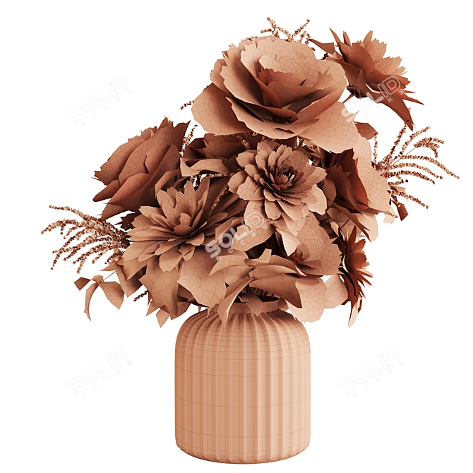 Elegant Floral Bouquet 3D Models 3D model image 5