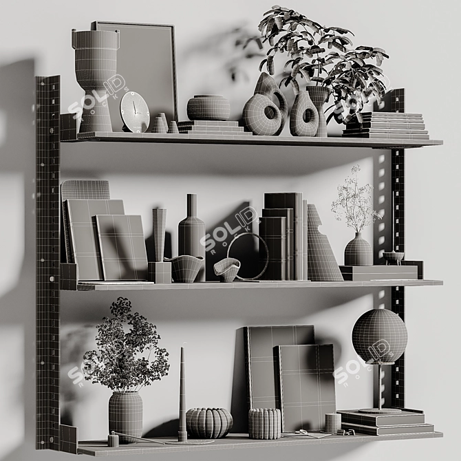 Elegant Decor Set 150 3D model image 8