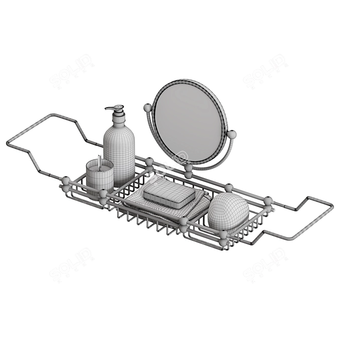  Spa Bathtub Tray 3 - High Resolution 3D model image 4