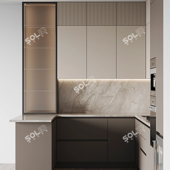 Modern Kitchen 3D Model Pack 3D model image 4