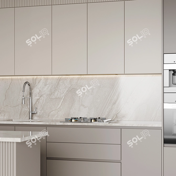 Modern Kitchen 3D Model Pack 3D model image 5